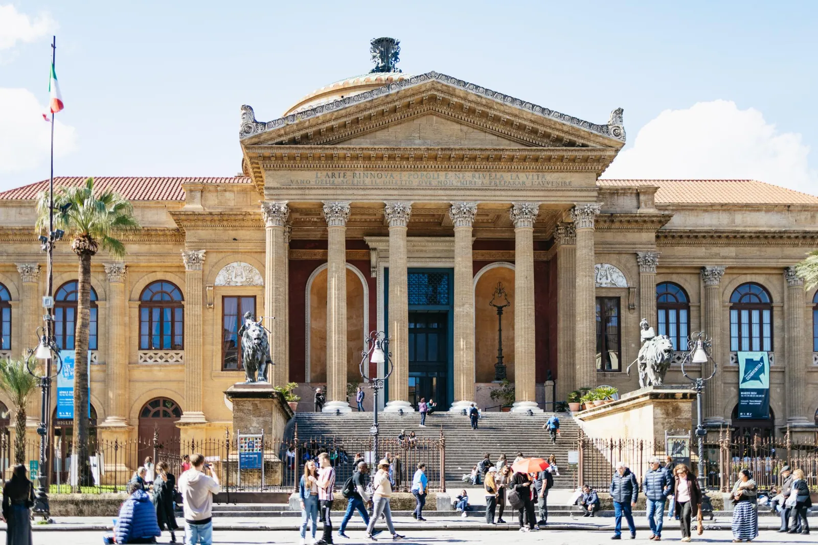 Teatro Massimo, the opera house in central Palermo